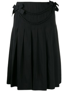 Boutique Moschino атласная юбка с бантами