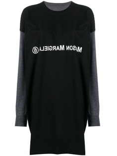 Mm6 Maison Margiela многослойное трикотажное платье-футболка