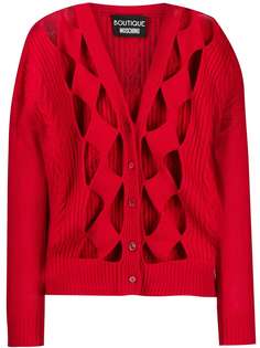 Boutique Moschino кардиган с вырезными деталями