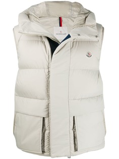 Moncler дутый жилет с логотипом