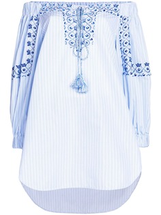 Ermanno Scervino полосатая блузка с вышивкой