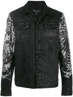 Philipp Plein джинсовая куртка с эффектом потертости