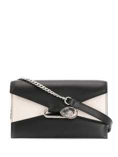 Alexander McQueen сумка в стиле колор-блок с кристаллами
