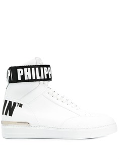Philipp Plein высокие кеды с логотипом