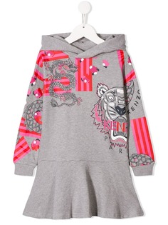 Kenzo Kids платье-худи Japanese Flower