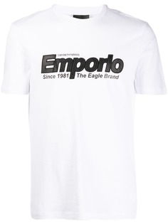 Emporio Armani футболка с вышитым логотипом