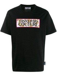 Versace Jeans Couture футболка с логотипом и принтом Baroque
