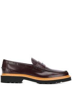 Tods лоферы на ребристой подошве Tod`S