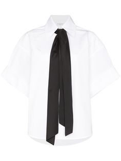 Givenchy рубашка с короткими рукавами и завязками