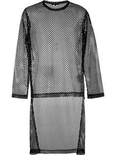 Comme Des Garçons Homme Plus сетчатый топ