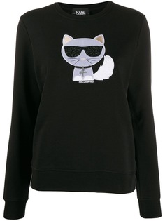 Karl Lagerfeld толстовка с кристаллами