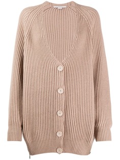 Stella McCartney кардиган фактурной вязки с V-образным вырезом