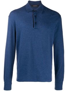 Ermenegildo Zegna рубашка-поло с длинными рукавами