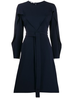 Stella McCartney расклешенное платье с длинными рукавами