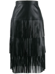 Karl Lagerfeld юбка с бахромой