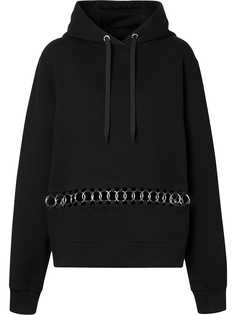 Burberry худи оверсайз с кольцами