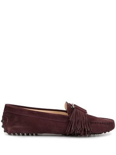 Tods лоферы с кисточками и пряжками Tod`S