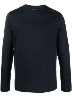 Emporio Armani толстовка с круглым вырезом и логотипом