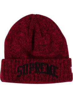 Supreme шапка бини New Era с логотипом