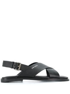 Prada сандалии с пряжками