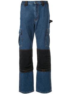 MSGM джинсы со вставками