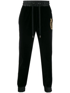 Dolce & Gabbana спортивные брюки с вышитым логотипом