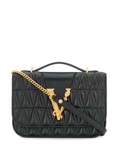 Versace стеганая сумка на плечо