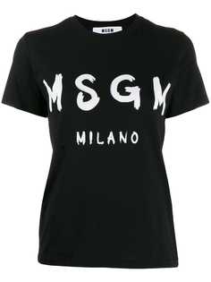 MSGM футболка с логотипом