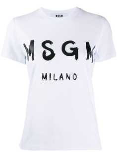 MSGM футболка с логотипом