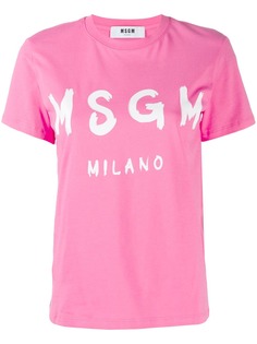 MSGM футболка с логотипом