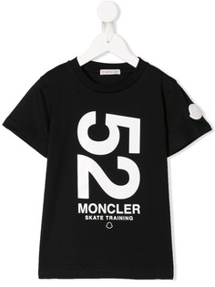 Moncler Kids футболка с принтом 52