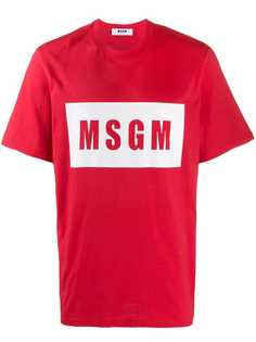 MSGM футболка с логотипом