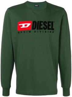 Diesel трикотажный свитер с вышитым логотипом