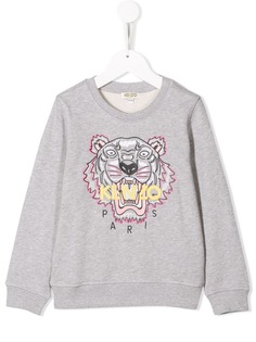 Kenzo Kids толстовка с вышивкой Tiger