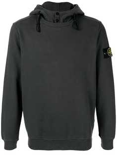 Stone Island худи с воротником на пуговице