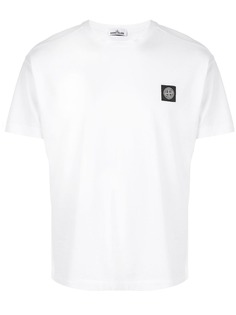 Stone Island футболка с нашивкой-логотипом