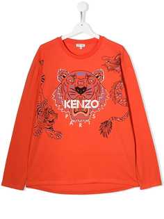 Kenzo Kids топ Tiger с логотипом