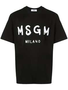 MSGM футболка с логотипом