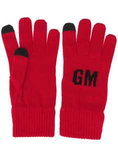 MSGM вязаные перчатки с логотипом