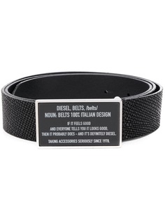 Diesel ремень с логотипом на металлической пряжке