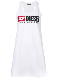 Diesel трикотажный топ с вышитым логотипом