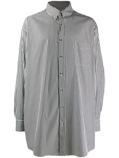 Maison Margiela рубашка оверсайз в полоску
