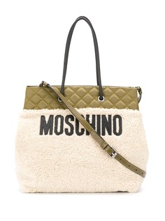Moschino стеганая сумка-тоут