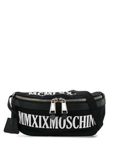 Moschino поясная сумка с вышитым логотипом