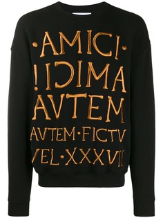 Moschino толстовка с вышитым логотипом