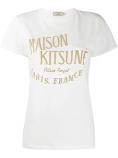 Maison Kitsuné футболка с нашивкой-логотипом