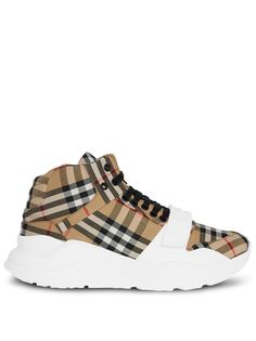 Burberry хайтопы в клетку Vintage