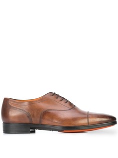 Santoni туфли на шнуровке с заостренным носком Eamon
