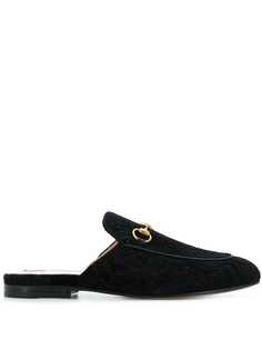 Gucci слиперы Princetown с узором GG