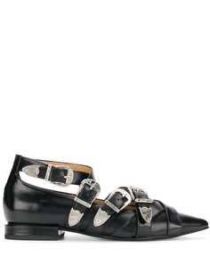 Toga Pulla buckled pointed loafers